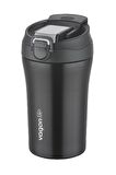 Vagonlife FiftyFifty Çift Kapak Sistemli Pipetli/Pipetsiz 400ml Çelik Mug