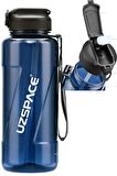 Uzspace FiftyFifty PİPETLİ  MEGA BOY 1500ml Tritan Su Matarası 