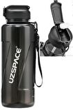 Uzspace FiftyFifty PİPETLİ  MEGA BOY 1500ml Tritan Su Matarası 