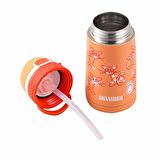 Shamobo Çelik Pipetli Çocuk Matarası 350Ml 2051 Turuncu
