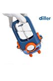 DILLER Pipetli 400ml -3 Farklı Renk- Boyun Askılı Tritan Su Matarası-Temizleme Fırçası Hediyeli-