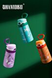 Shamobo 2Lİ SET Pipetli Çelik Termos 350ml -6 Saat Isı Yalıtımı-