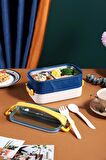 Vagonlife Bento Lunch Box Ofis-Okul İçin Yeni Nesil Sefer Tası Taşınabilir Yemek Kutusu  Çelik FF462