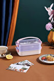 Bento Lunch Box Ofis-okul Için Yeni Nesil Sefer Tası Taşınabilir Yemek Kutusu Çelik Ff462