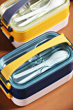 Bento Lunch Box Ofis-okul Için Yeni Nesil Sefer Tası Taşınabilir Yemek Kutusu Çelik Ff462