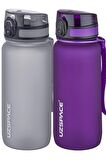 Uzspace 2'li Tritan Matara Seti 650 ml 14 Farklı Renk Seçeneği FiftyFifty