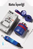 TKK 600 ML Çelik Su Matarası Çift Kullanım Pipetli/Rahat İçim 12 Saat Sıcak/24 Saat Soğuk Termos -2029-600ml