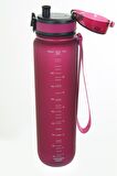 Uzspace Büyük Boy 28 cm 1000 ml 1 litre Tritan Su Matarası 14 Renk FiftyFifty Softtouch
