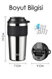 TKK 630 ML Özel Seri Çelik Mug Kahve Bardağı Pipetli/Rahat İçim 6 Saat Sıcak/12 Saat Soğuk Termos -2023 630ML