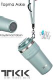TKK 630 ML Özel Seri Çelik Mug Kahve Bardağı Pipetli/Rahat İçim 6 Saat Sıcak/12 Saat Soğuk Termos -2023 630ML
