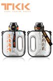 TKK 1000 ML Çift Kullanım Pipetli/Rahat içim Bpa İçermeyen Askılı Tritan Su Matarası FFTKK1022-1000