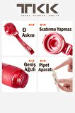TKK 600 ML Çift Kullanım Pipetli/Rahat içim Bpa İçermeyen Taşıma Askılı Tritan Su Matarası FFTKK1019-600