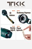 TKK 600 ML Çift Kullanım Pipetli/Rahat içim Bpa İçermeyen Taşıma Askılı Tritan Su Matarası FFTKK1019-600