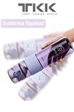 TKK 700 ML Rahat içim(Pipetsiz)Kilitli Kapak Bpa İçermeyen Taşıma Askılı Süzgeçli Tritan Su Matarası FFTKK1002-700ML