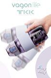TKK 500 ML Kalın Isırılamaz Pipetli Bpa İçermeyen Taşıma Kulplu Tritan Su Matarası FFTKK1003-500ML