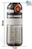 TKK 550 ML Pipetli Bpa İçermeyen Taşıma Kulplu Tritan Su Matarası FFTKK1016-550MLPipetli
