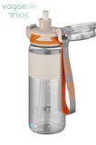 TKK 800 ML Çift Kullanım Pipetli/Rahat içim Bpa İçermeyen Taşıma Askılı Tritan Su Matarası FFTKK1020-800ML