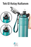 TKK 500 ML Çelik Termos Çift Kullanım Pipetli/Rahat İçim -12/24 Sıcak-Soğuk- Yalıtım -2022500ML