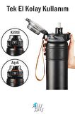 TKK 500 ML Çelik Termos Çift Kullanım Pipetli/Rahat İçim -12/24 Sıcak-Soğuk- Yalıtım -2022500ML