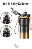 TKK 500 ML Çelik Termos Çift Kullanım Pipetli/Rahat İçim -12/24 Sıcak-Soğuk- Yalıtım -2022500ML