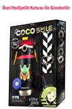 CocoSmile Özel Kutulu 500 ML Pipetli Çelik Termos -Boyun Askılı- 4 Farklı Robot Modeli  cs0001