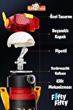 CocoSmile Özel Kutulu 500 ML Pipetli Çelik Termos -Boyun Askılı- 4 Farklı Robot Modeli  cs0001