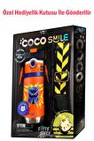 CocoSmile Özel Kutulu 500 ML Pipetli Çelik Termos -Boyun Askılı- 4 Farklı Robot Modeli  cs0001