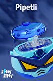CocoSmile Özel Kutulu 630 ML Pipetli Robot Temalı Tritan Su Matarası -Boyun Askılı- 4 Farklı Model ffcs0005