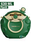 CocoSmile Özel Kutulu 630 ML Pipetli Uzay Temalı Tritan Su Matarası -Boyun Askılı- 3 Farklı Model  ffcs0006