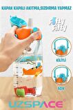 Uzspace Pipetli 500 Ml Boyun Askılı Tritan Çocuk Su Matarası -Kutulu- FFUZ2201500 