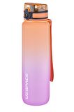 Uzspace 2'li Tritan Matara Seti 1000ml BÜYÜK BOY Çift Renk Softtouch FF Collection Tritan Su Matarası