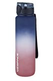 Uzspace 2'li Tritan Matara Seti 1000ml BÜYÜK BOY Çift Renk Softtouch FF Collection Tritan Su Matarası