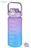 Vagonlife 2'li Ekonomik Motivasyon Matara Seti 1500 ml Büyük Boy 4 Farklı Renk Seçeneği FiftyFifty