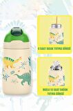 Vagonlife 2'Lİ SET 350 ML Çocuk Pipetli Çelik Matara Paslanmaz Çelik Termos 5 Farklı Renk 2055-350ML