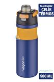 Vagonlife 580 ML Çelik Termos Pipetli/Pipetsiz(Rahat İçim) Kaydırmaz Gövde-FFVGN033580ML