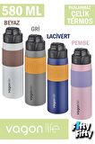 Vagonlife 580 ML Çelik Termos Rahat İçim Kaydırmaz Gövde-FFVGN031580ML