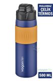 Vagonlife 580 ML Çelik Termos Rahat İçim Kaydırmaz Gövde-FFVGN031580ML