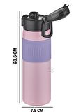 Vagonlife 580 ML Çelik Termos Rahat İçim Kaydırmaz Gövde-FFVGN031580ML