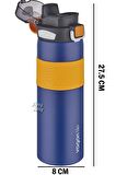 Vagonlife Çelik Termos 800 ML Büyük Boy Tek Kapak Çift Kullanım Pipetli/Rahat İçim Kaydırmaz Gövde-FFVGN032800ML