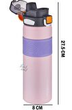 Vagonlife Çelik Termos 800 ML Büyük Boy Tek Kapak Çift Kullanım Pipetli/Rahat İçim Kaydırmaz Gövde-FFVGN032800ML