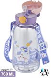 Vagonlife Pipetli 760 ML Boyun Askılı Çocuk Su Matarası 3D Hayvan Figürlü-FFVGN2021-760ML