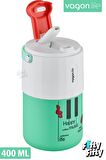 Vagonlife Tumbler 400 ML Kahve Bardağı/Mug Pipetli/Rahat İçim Paslanmaz Çelik Termos -Kulplu-FFVGN2050400ML