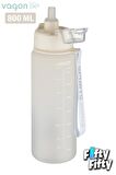 Vagonlife 800 ml Figürlü Su Matarası Çift Kullanım Pipetli Ve Rahat İçim Sticker Hediyeli-FFVGN-2352NEW800