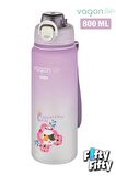 Vagonlife 800 ml Figürlü Su Matarası Çift Kullanım Pipetli Ve Rahat İçim Sticker Hediyeli-FFVGN-2352NEW800