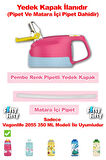 Vagonlife Pipetli Yedek Kapak + Matara İçi Pipet (Sadece 2055 350 ML Çocuk Termosu İle Uyumludur)