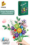 Panlos Dekoratif ve Koleksiyonluk 17 Çiçekli Buket Modeli 999 Parça Yapım Seti -FFP655001