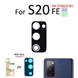 Tkgz Samsung Galaxy S20 FE Arka Kamera Camı Lens Yapışkanlı