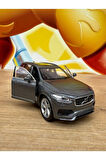WELLY  XC 90 1/36 Uyumlu Ölçek Welly Diecast Metal Model Araba Volvo XC90 Gri Model Araba
