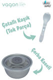Vagonlife Büyük Ebat 1200 ML (Sızdırmaz,Karışmaz 4 Bölmeli) Lunch Box Yeni Nesil Sefer Tası -FF7080 