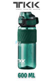 TKK 600 ML Çift Kullanım Pipetli/Rahat içim Bpa İçermeyen Taşıma Kulplu Tritan Su Matarası FFTKK1025-600ML